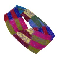 Red-Blue Felt Infinity Scarf